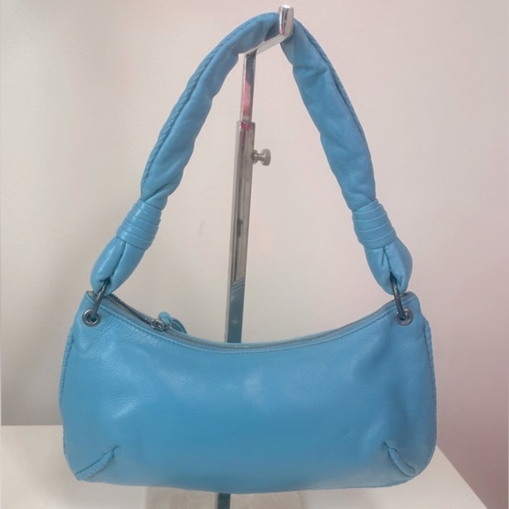 Bottega Venata Lambskin Intrecciato Cassette Baguette